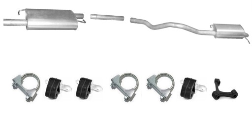 VW TRANSPORTER T5 2.0 2.5 TDI выхлопная система LWB