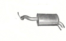 19.162 - Задний глушитель Peugeot 407 а.2,2 04-11р.