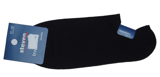 Ponožky členkové ponožky bavlna Steven 007 čierna 35-37