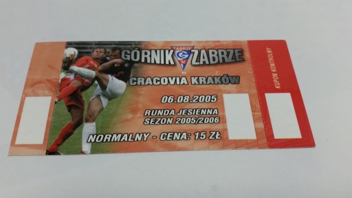Квиток GÓRNIK Zabrze - CRACOVIA Kraków 2005