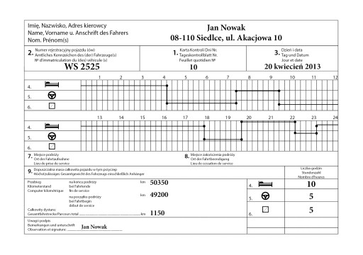 Ksiazka Czasu Pracy Kierowcy Kontrollbuch Pl De 7730881340 Allegro Pl