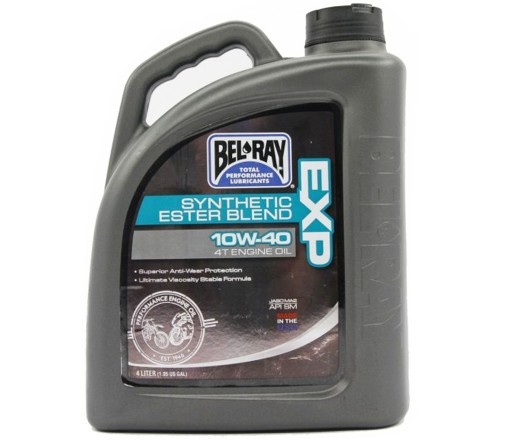 МОТОРНЕ МАСЛО BEL-RAY EXP НАПІВСИНТЕТИЧНЕ 4T 10W40 4L
