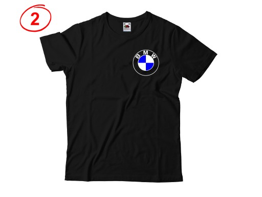 KOSZULKA MĘSKA Z NADRUKIEM BMW NA PREZENT WZORY 7475277237 Odzież Męska T-shirty PX GLDDPX-3
