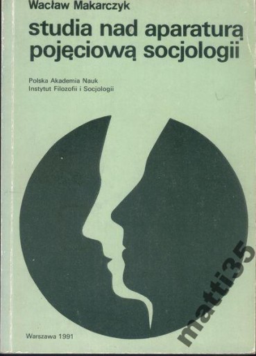 Zdjęcie oferty: Studia nad aparaturą pojęciową socjologii wyd PAN