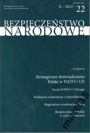 Zdjęcie oferty: Bezpieczeństwo Narodowe 22 Zdzisław Lachowski