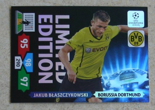 Zdjęcie oferty: Karta Limited Champions League 2013 BŁASZCZYKOWSKI