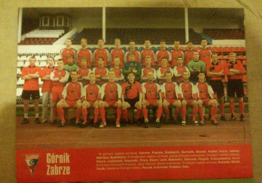 Zdjęcie oferty: Liga polska Plakat - GÓRNIK ZABRZE sezon 2003/04