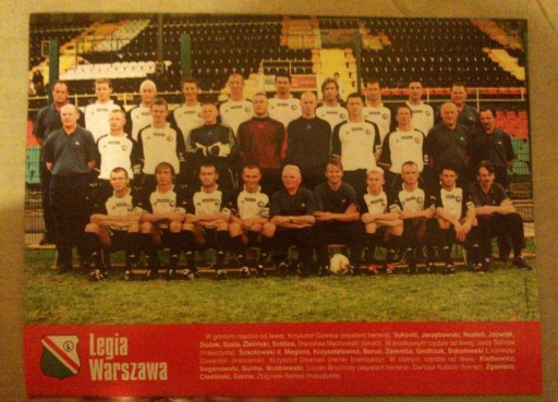 Zdjęcie oferty: Liga polska Plakat - LEGIA WARSZAWA sezon 2003/04