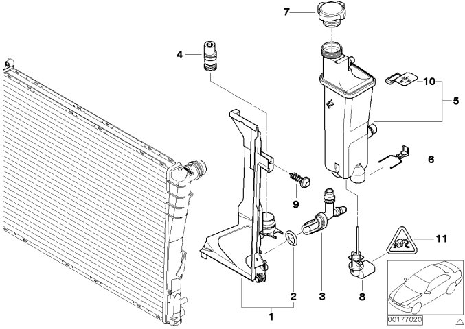 TEMPERATURE REGULATOR LIQUID COOLING AUTOMATIC TRANSMISSION BMW E46 X3 X5 photo 2 - milautoparts-fr.ukrlive.com