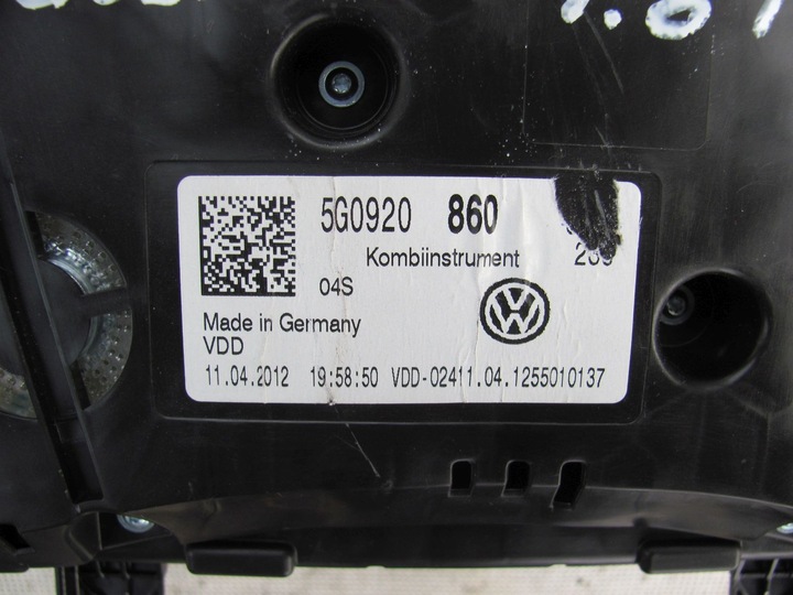 METER DASHBOARD 5G0920860 - VW GOLF VII 1.8 TSI 13R- photo 3 - milautoparts-fr.ukrlive.com