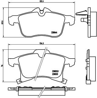 DISQUES SABOTS DE FREIN BREMBO AVANT - OPEL CORSA C 280MM photo 3 - milautoparts-fr.ukrlive.com