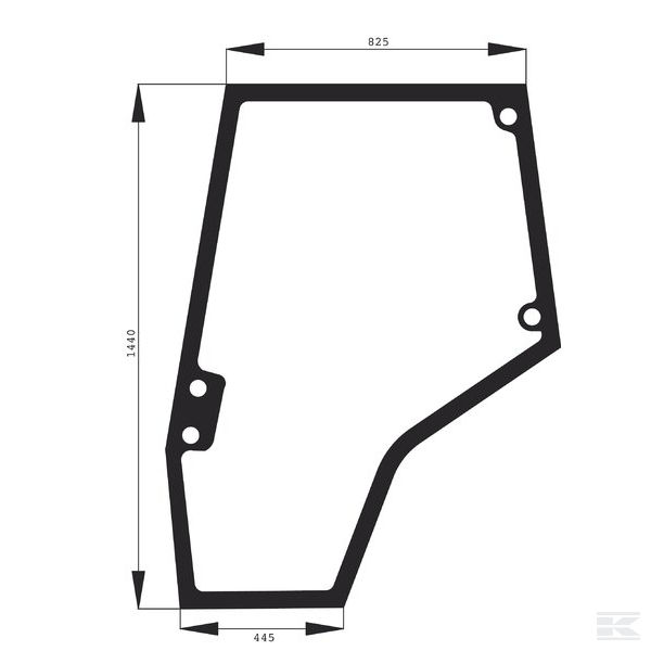 GLASS DOOR L MASSEY FERGUSON 5410 6445 7465 8450 photo 1 - milautoparts-fr.ukrlive.com