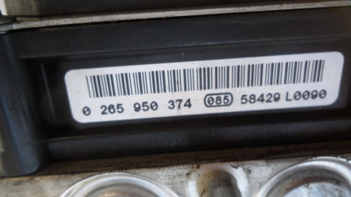 POMPE ABS VERS PEUGEOT 307 ESP 0265950374