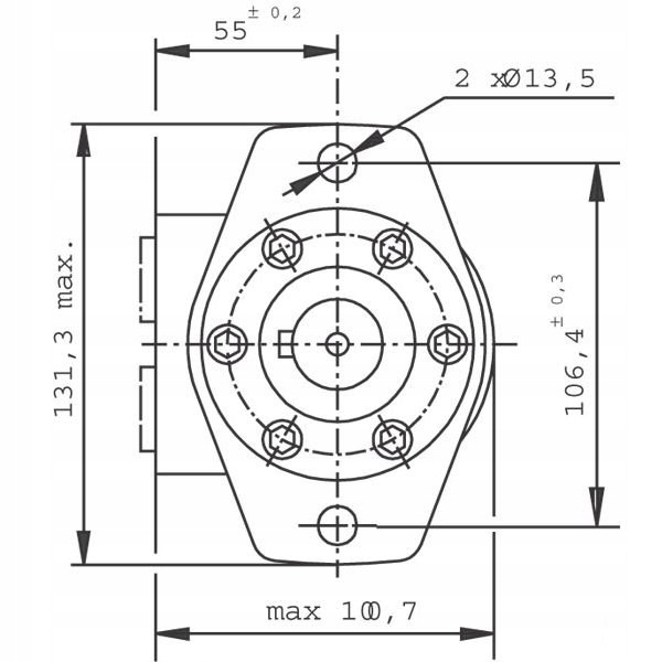 MOTEUR HYDRAULIQUE ORBITALNY BMP400 SMP400 FI-25M photo 8 - milautoparts-fr.ukrlive.com