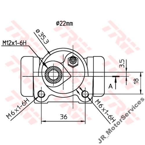 TRW CILINDRE DROITE RENAULT 21 R21. photo 2 - milautoparts-fr.ukrlive.com