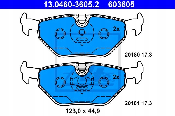 DISCS PADS ATE REAR FOR - BMW 3 E46 276MM photo 3 - milautoparts-fr.ukrlive.com