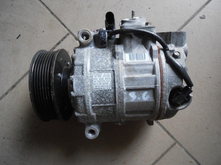 VW TOUAREG 7P COMPRESSOR AIR CONDITIONER 7P0820803E photo 1 - milautoparts-fr.ukrlive.com