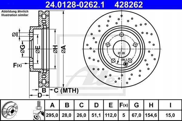 DISQUE DE FREIN MERCEDES W246 B-KLASA 11- AVANT (2 photo 5 - milautoparts-fr.ukrlive.com