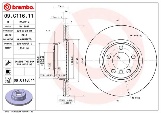 DISCS I PADS BREMBO FRONT BMW 3 F30 F31 330M photo 2 - milautoparts-fr.ukrlive.com