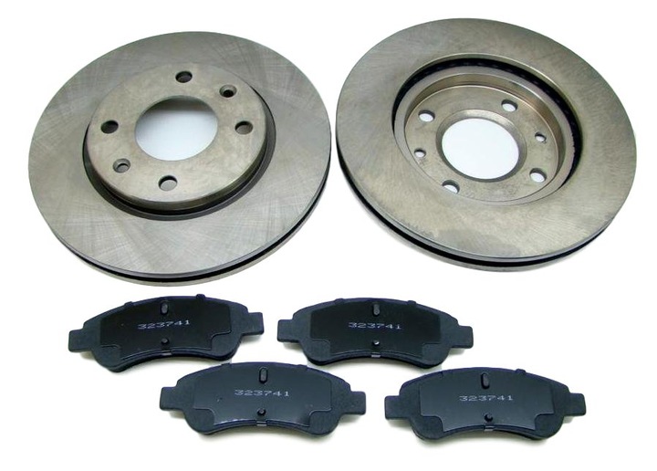 DISC 2 PCS. + PADS FRONT PEUGEOT XSARA ZX 106 206 306 SAXO photo 1 - milautoparts-fr.ukrlive.com