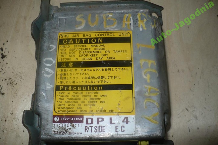 MODULE BLOC DE CONTRÔLE SUBARU LEGACY AIRBAG 152300-2741 photo 1 - milautoparts-fr.ukrlive.com