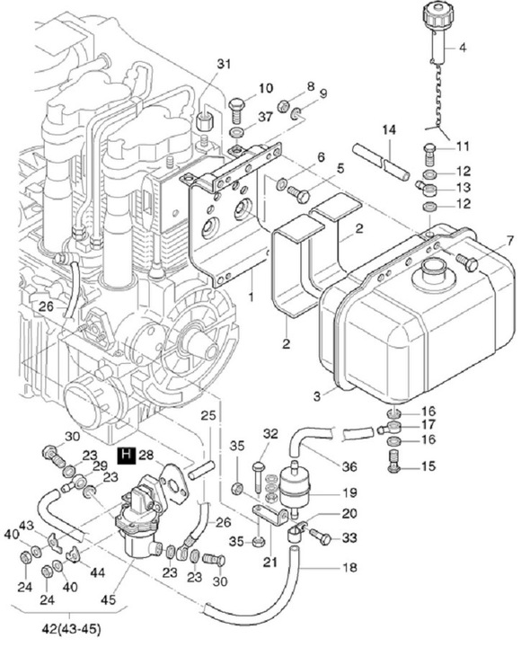 HATZ 2G40 GARNITURE DE POMPE CARBURANT 1,4 04118600 photo 2 - milautoparts-fr.ukrlive.com