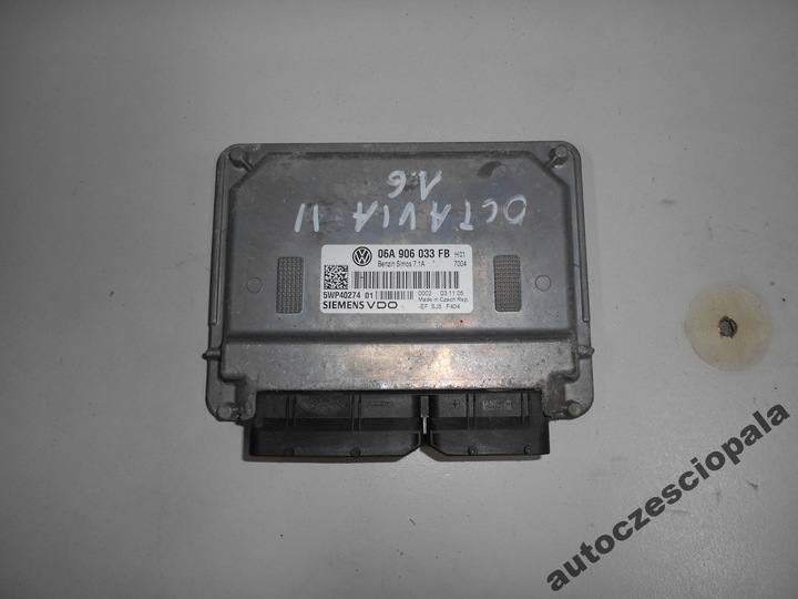 ORDINATEUR DE MOTEUR SKODA OCTAVIA II 1.6 06A906033FB photo 1 - milautoparts-fr.ukrlive.com