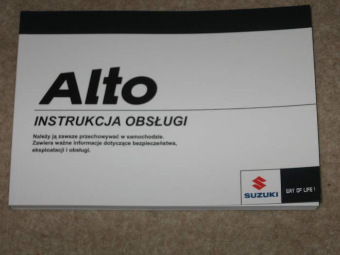 SUZUKI ALTO POLSKA MANUAL SERVICE 2009-2014 photo 1 - milautoparts-fr.ukrlive.com