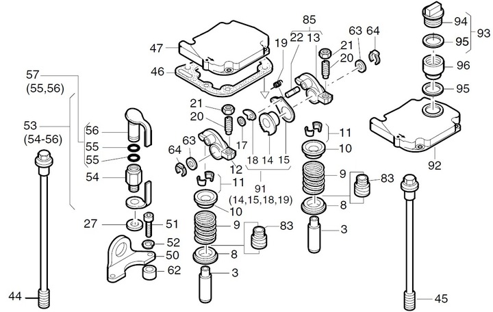 HATZ 1D81 PALETTE SUPÉRIEURE RESSORTS DE LA SOUPAPE 04005401 photo 2 - milautoparts-fr.ukrlive.com