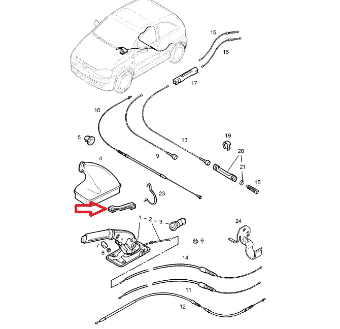 GUIDE CABLES BRAKE OPEL CORSA B- C. TIGRA A- B photo 7 - milautoparts-fr.ukrlive.com