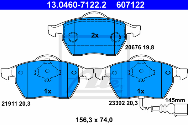 DISCS PADS ATE FRONT - SEAT LEON 1M 312MM photo 3 - milautoparts-fr.ukrlive.com