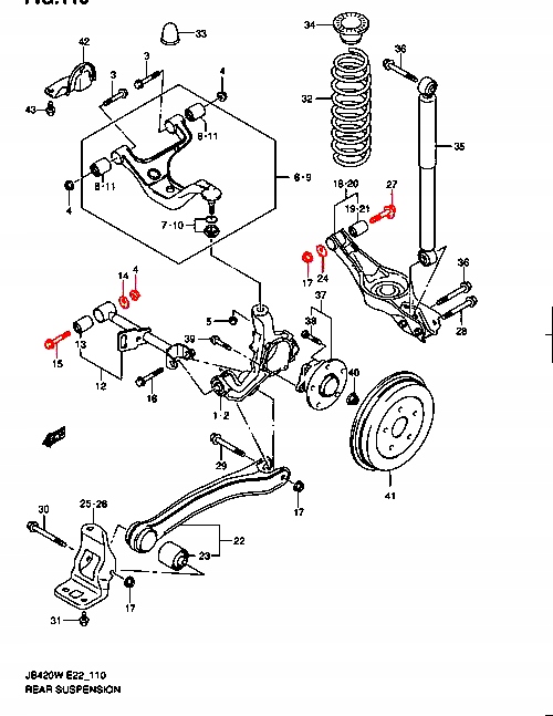 SUZUKI GRAND VITARA 06-14 BOLT + PAD SET photo 3 - milautoparts-fr.ukrlive.com