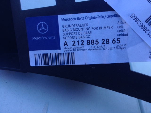 MERCEDES E W212 WZMOCNIENIE,SLIZG PARE-CHOCS AVANT photo 5 - milautoparts-fr.ukrlive.com