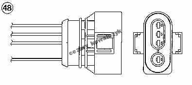 PROBE LAMBDA AUDI SEAT VW ORIGINAL NTK OZA447E16 photo 2 - milautoparts-fr.ukrlive.com