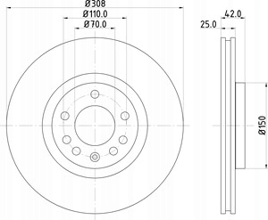 SABOTS DE FREIN DISQUES TEXTAR AVANT OPEL ASTRA G H 308MM photo 3 - milautoparts-fr.ukrlive.com