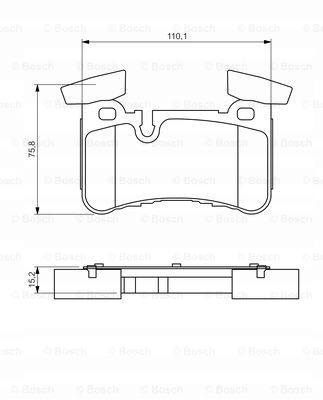 PADS BOSCH REAR - MERCEDES CLASS C W204 AMG photo 2 - milautoparts-fr.ukrlive.com