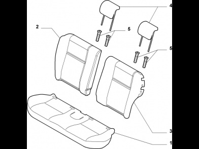 PANEL SEAT SOFA POMARANCZOWA FIAT PANDA photo 2 - milautoparts-fr.ukrlive.com