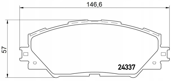 PADS TEXTAR 2433701 TOYOTA AURIS E18 12R- FRONT photo 2 - milautoparts-fr.ukrlive.com