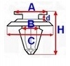 PEUGEOT 405 605 806 CLAMP CARDS photo 3 - milautoparts-fr.ukrlive.com