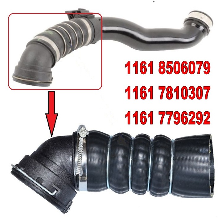 TUBE JUNCTION PIPE TURBO INTERCOOLER BMW E71 X6 11618506079 photo 5 - milautoparts-fr.ukrlive.com