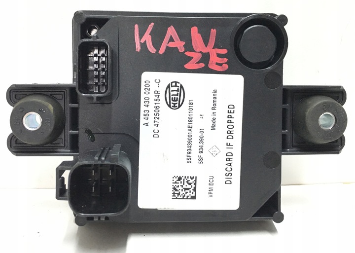 RENAULT KANGOO II Z.E. MODULE CONTROL UNIT VPM ECU 472506154R photo 1 - milautoparts-fr.ukrlive.com