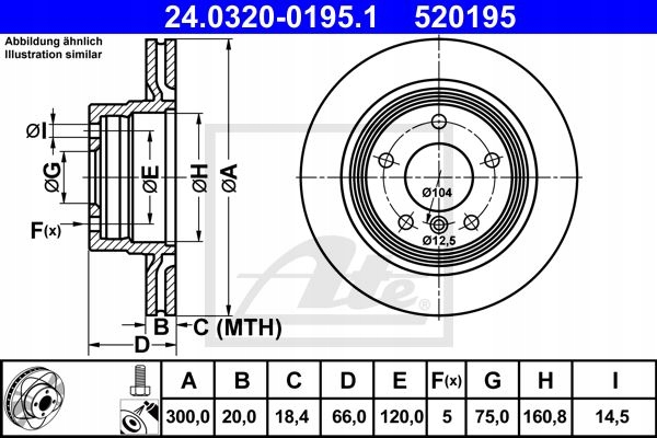 ATE PD DISQUES ARRIÈRE BMW 1 E81 3 E90 E91 X1 E84 300MM photo 2 - milautoparts-fr.ukrlive.com