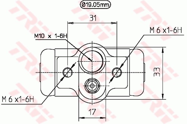 TRW CYLINDER LEFT HONDA CIVIC 1980-95, CRX photo 2 - milautoparts-fr.ukrlive.com