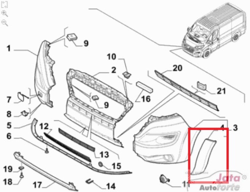 COUVE-JOINT D'ANGLE PARE-CHOCS FIAT DUCATO, 14- photo 4 - milautoparts-fr.ukrlive.com