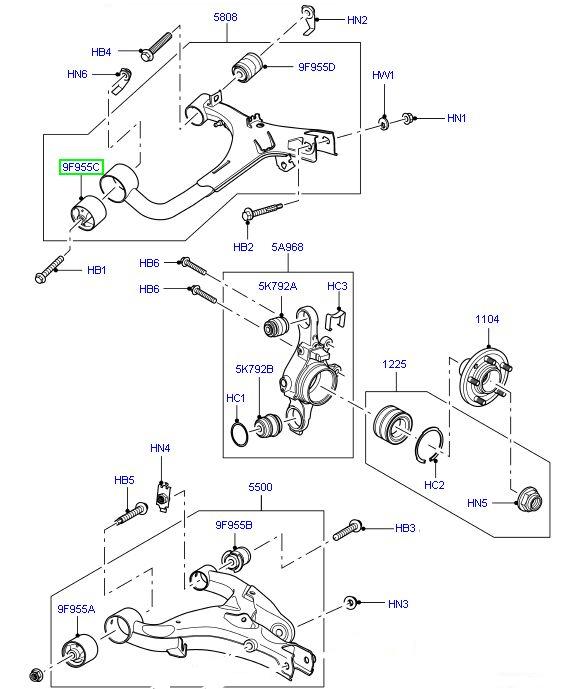 BUSHING SWINGARM REAR LAND ROVER DISCOVERY 3 4 photo 2 - milautoparts-fr.ukrlive.com