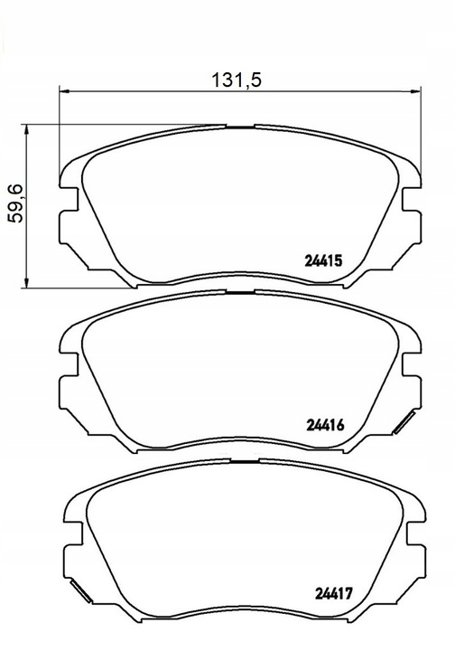 SABOTS DE FREIN FEROPOUR FDB4207 SAAB 9-5 10-12R AVANT POUR 296 photo 2 - milautoparts-fr.ukrlive.com