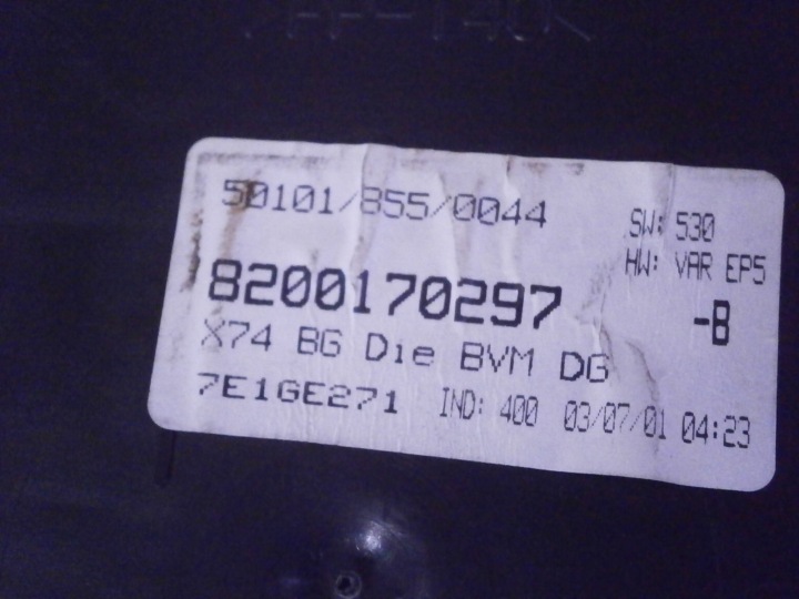 COMPTEUR RENAULT LAGUNA II 1.9 DCI 8200170297
