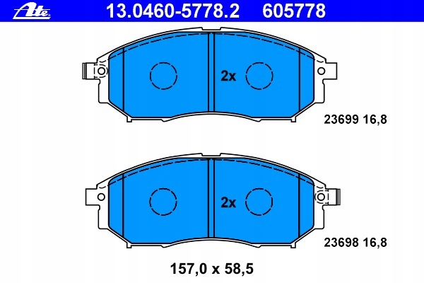 ATE SABOTS DE FREIN INFINITI M30D M35H M37 Q70 QX50 QX70 photo 2 - milautoparts-fr.ukrlive.com