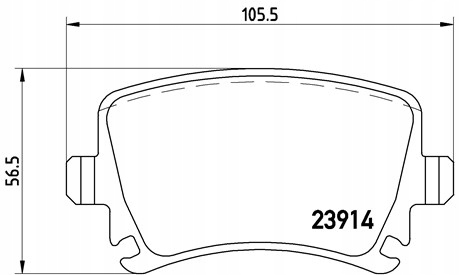 BREMBO PADS REAR VOLKSWAGEN JETTA PASSAT B6 B7 CC photo 2 - milautoparts-fr.ukrlive.com