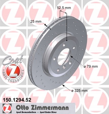 ZIMMERMANN SPORT DISQUES AVANT BMW 3 E46 330D 325I photo 2 - milautoparts-fr.ukrlive.com